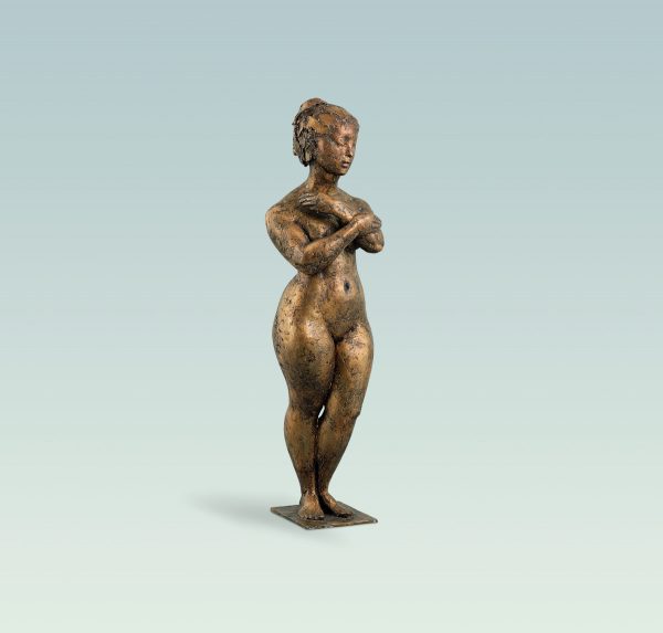 Eva 2, Aktskulptur, skulptur Bronze, Bärbel Dieckmann, Bildhauerin, sculptress, Berlin, Skulptur in Bronze, bronce sculpture